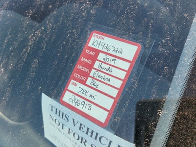 2019 Hyundai Elantra SEL