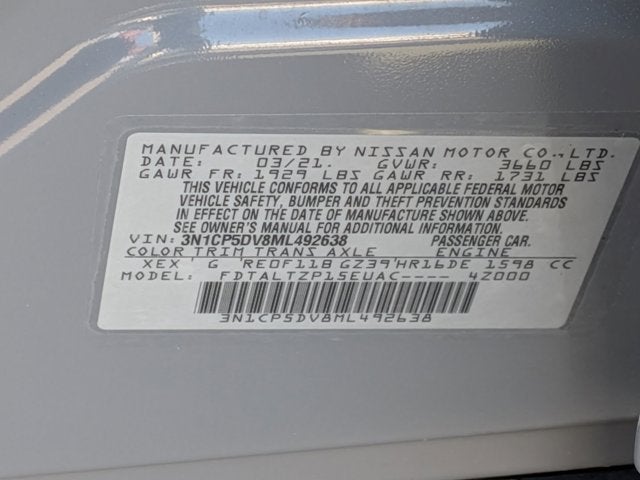 2021 Nissan Kicks SR