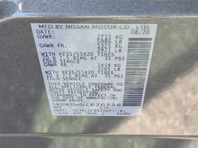 2020 Nissan Pathfinder Platinum